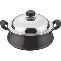 Vinod Black Pearl Hard Anodised Handi With Lid 6.5 Liters