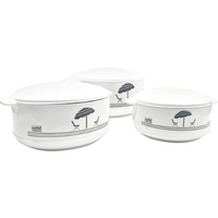 Cello 3 Piece Hot Pot Insulated Casseroles Hot Pack Food Warmer Gift Set