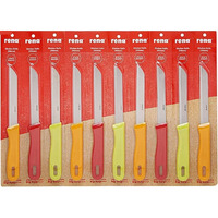 Rena germany Serrated Stainless Steel Blister Card Knife Set, 90mm, 10-Pc