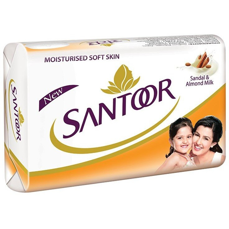 Santoor Soap - Sandal Almond Milk 100g