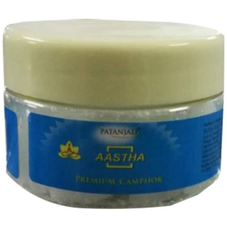 Baba Ramdev Patanjali Aastha Camphor For Vedic Yagya Pujan Havan/Hawan Worship Puja Pooja Samagri,25gm Natural Herbal