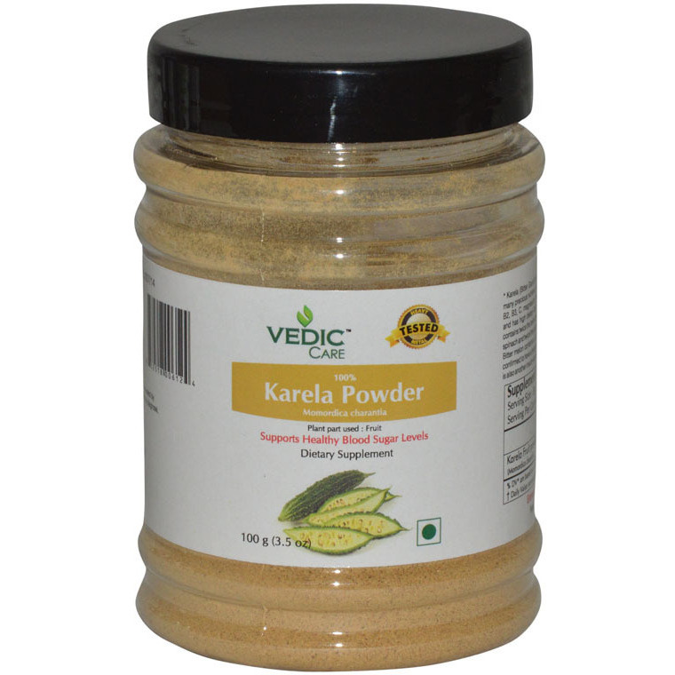Vedic Care Karela(Biiter Gourd) Powder, 100 Gr. Dietary Supplement.