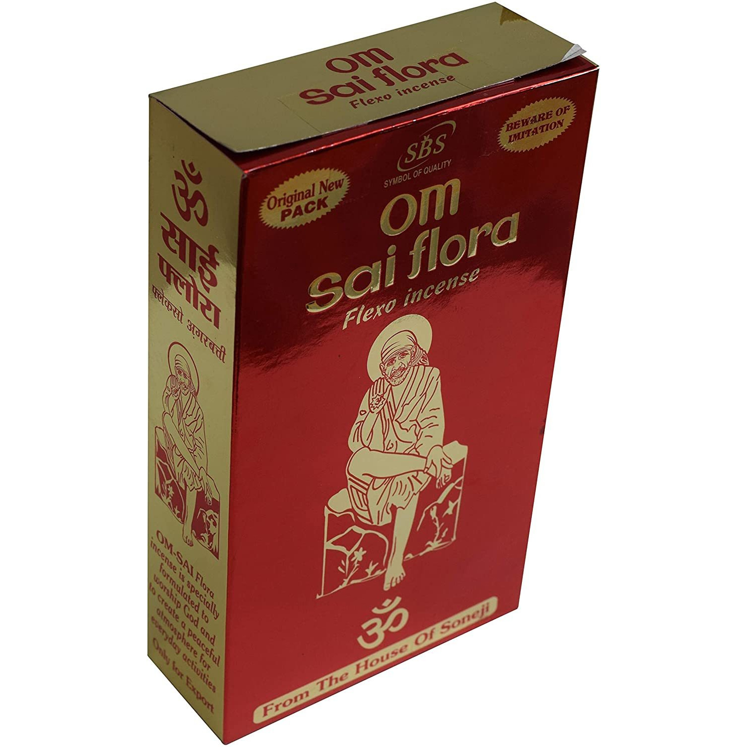 Om Sai Flora Flux Incense, 12 Packs