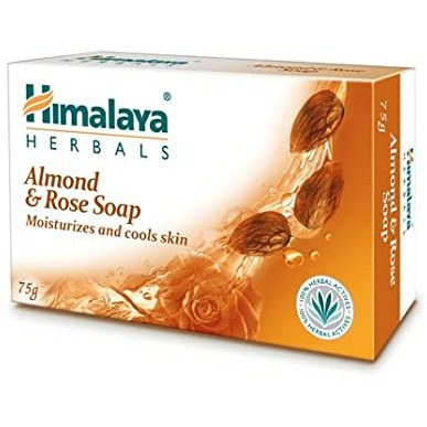 Himalaya Herbals Almond & Rose Soap Moisturizes And Cools Skin 125g