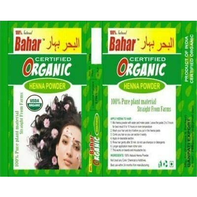 ONE Box. 100g USDA Certified Organic Henna Hair Color. Golden Brown Color