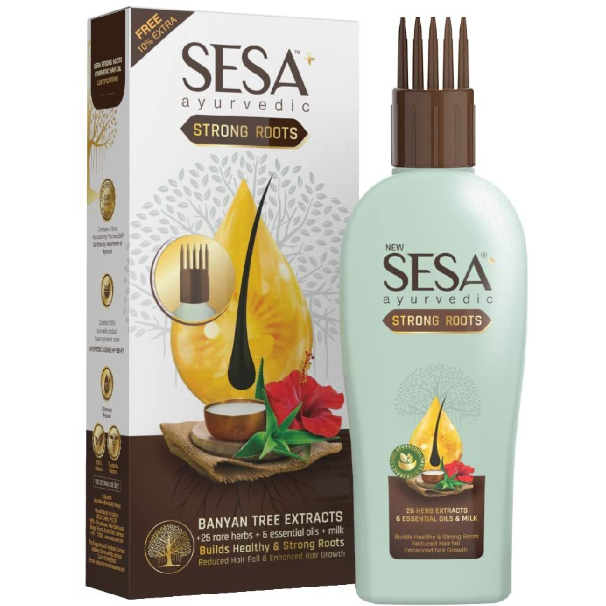 Sesa+ Ayurvedic Strong Roots Hair Oil with Banyan Tree Extracts 110ml