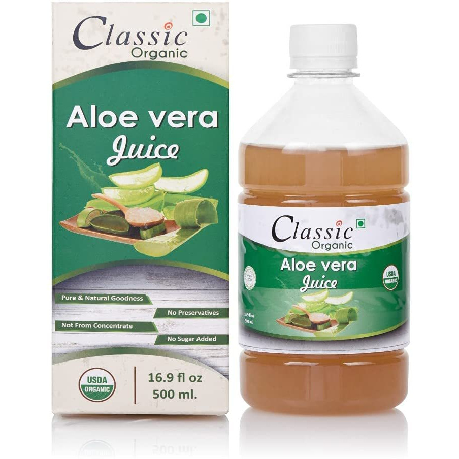 Classic Organic Aloe Vera 1000 ml USDA Certified Organic Juice