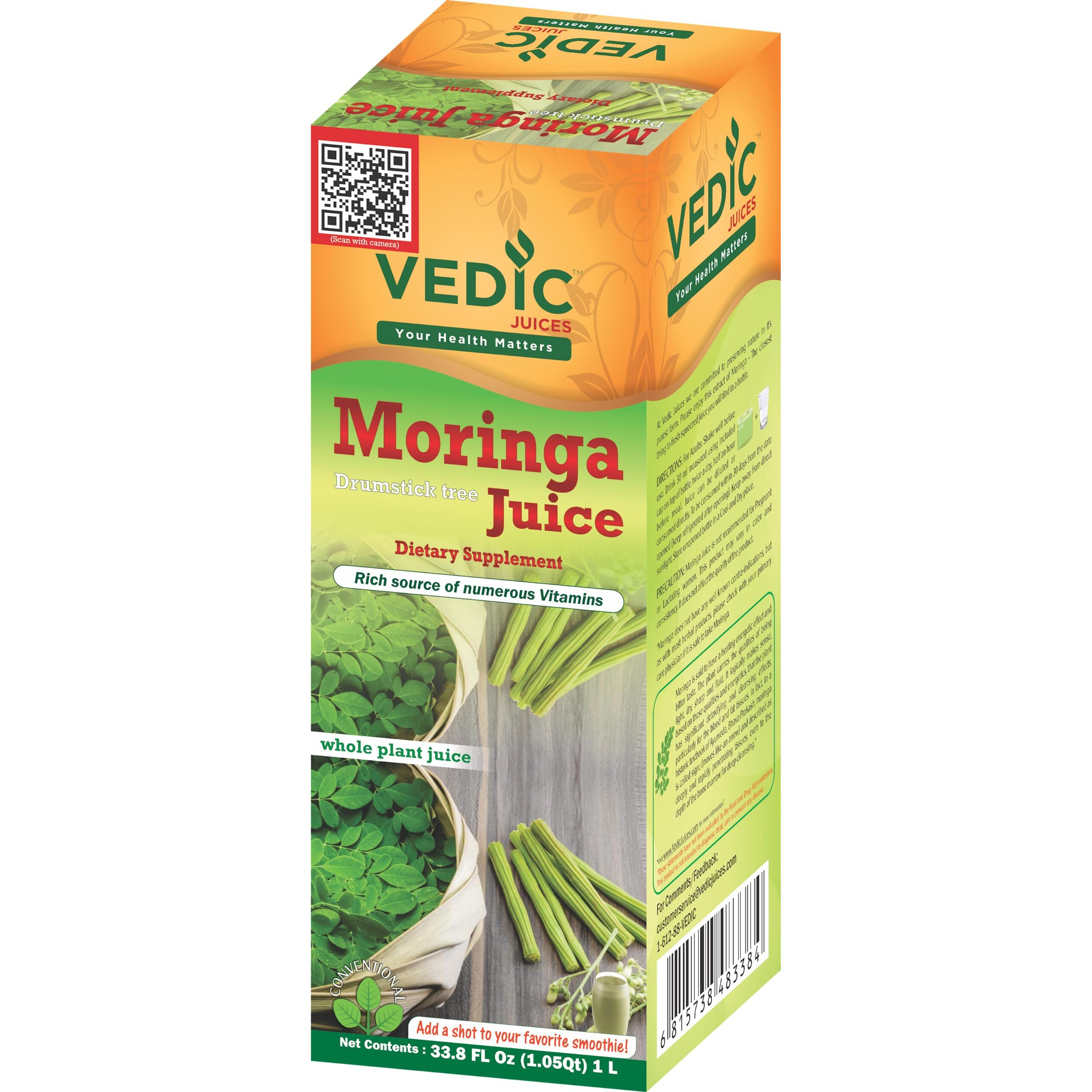 Vedic Moringa Juice | Rich Source of Numerous Vitamins 1L