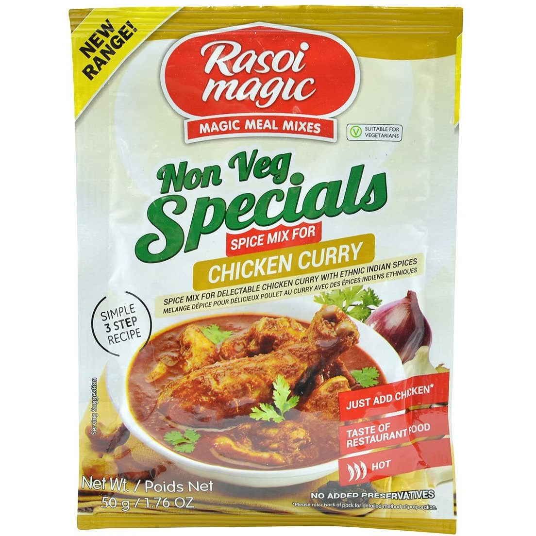 Rasoi Magic, Non Veg Special Chicken Curry Spice Mix, 50 Grams(gm)