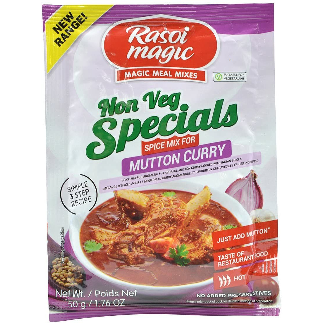 Rasoi Magic, Non Veg Special Mutton Curry Spice Mix, 50 Grams(gm)