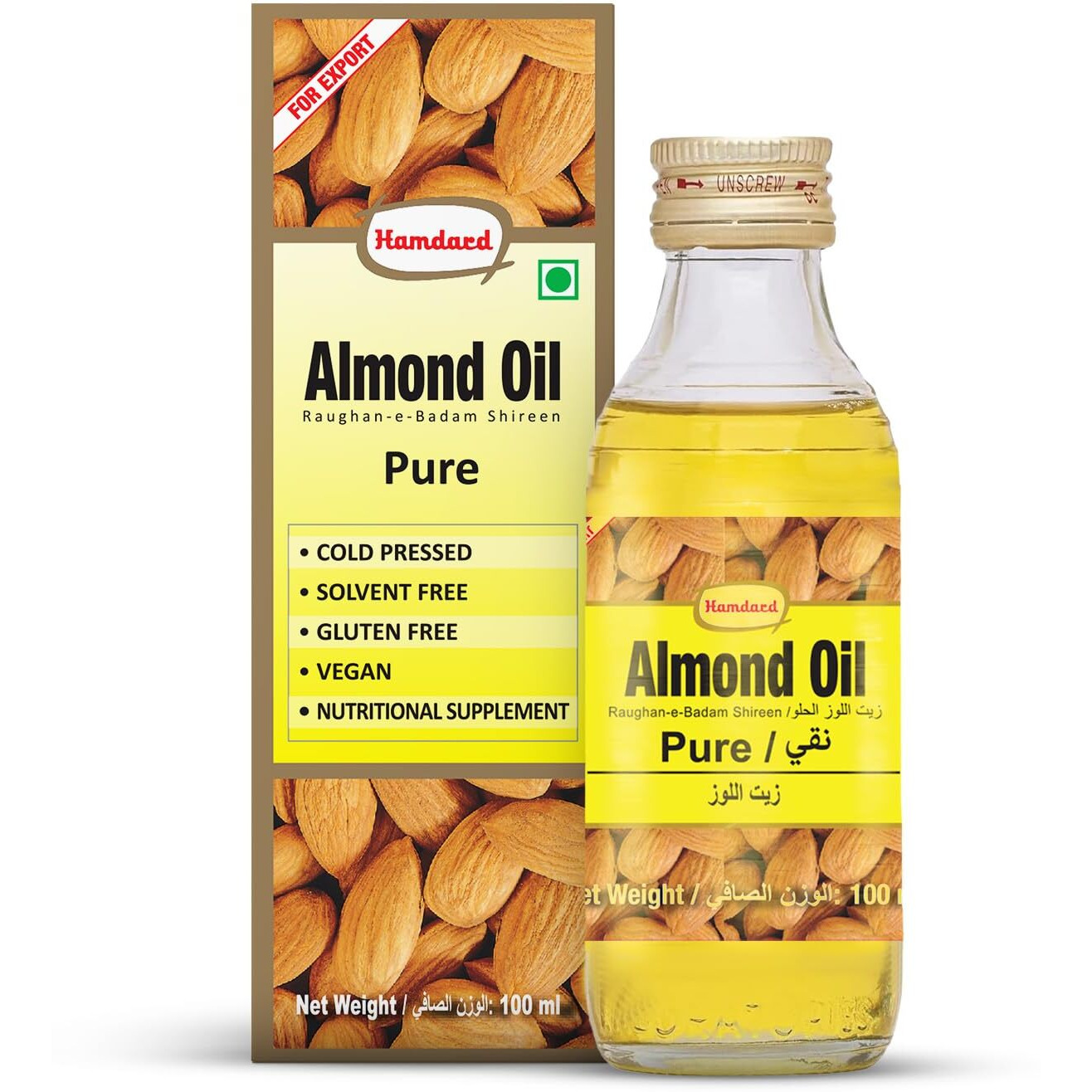 Hamdard Roghan Badam Shirin Sweet Almond Oil 100 ml