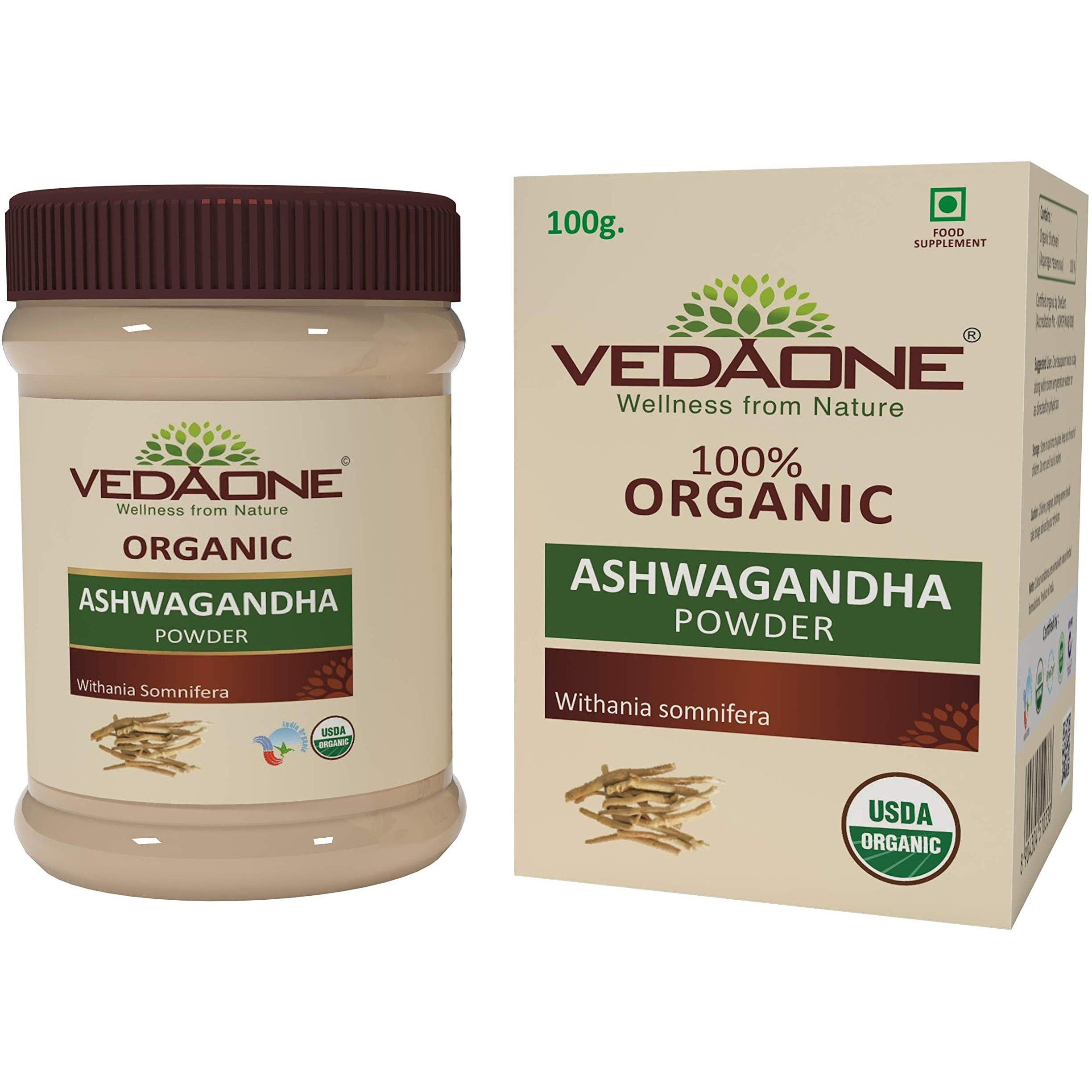 Vedaone USDA Organic Ashwagandha 100g Powder