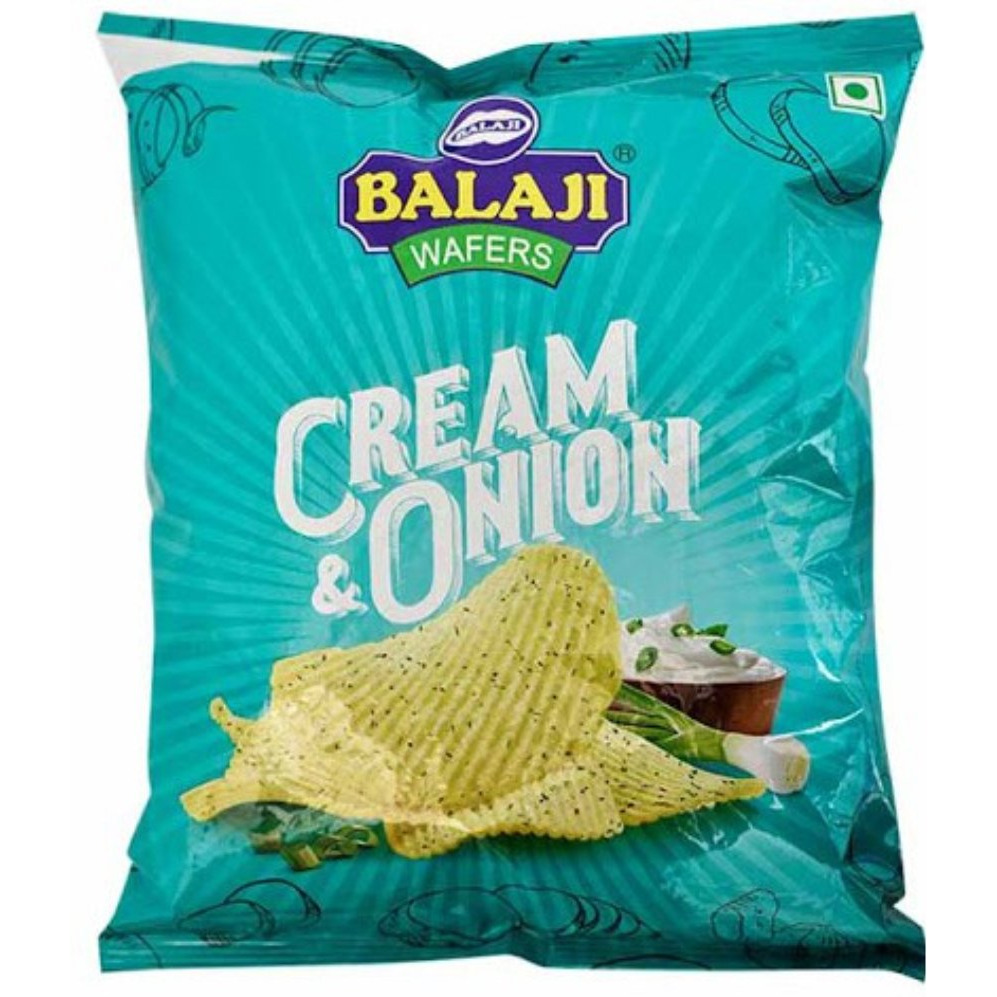 Balaji Wafers Cream & Onion Flavored 135 gms