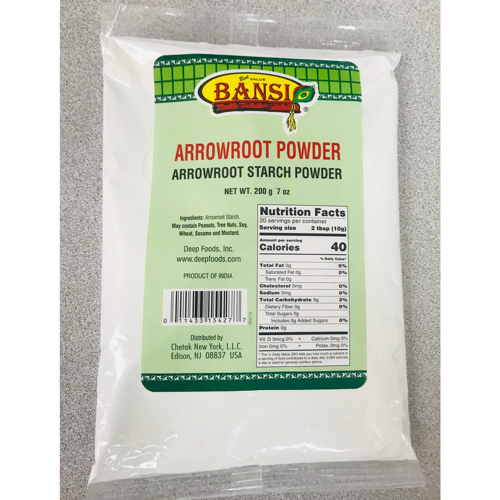 Bansi Arrowroot Powder 200 gms