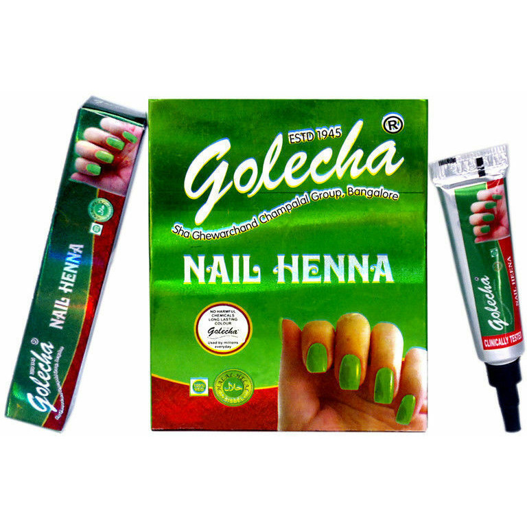 Golecha Nail Henna Cones Green 12 cones