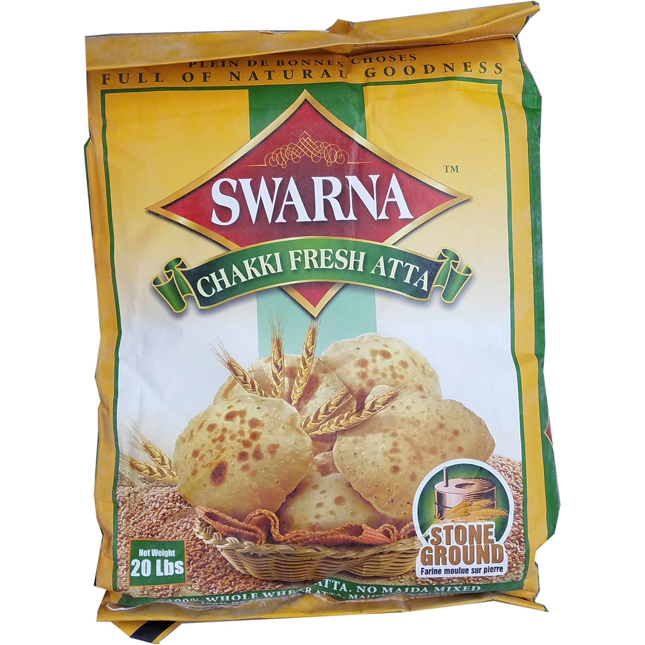 Swarna Chakki Fresh Atta 20 lbs