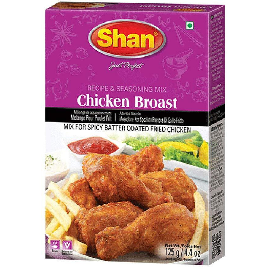 Shan Chicken Broast Recipe and Seasoning Mix 4.40 oz (125g) - Spice Powder for Batter Coated Fried Chicken  (4.4 Ounce (Pack of 1))