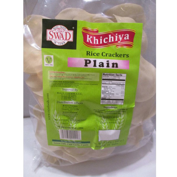 Swad Khichiya Rice Crackers- Plain 12 oz