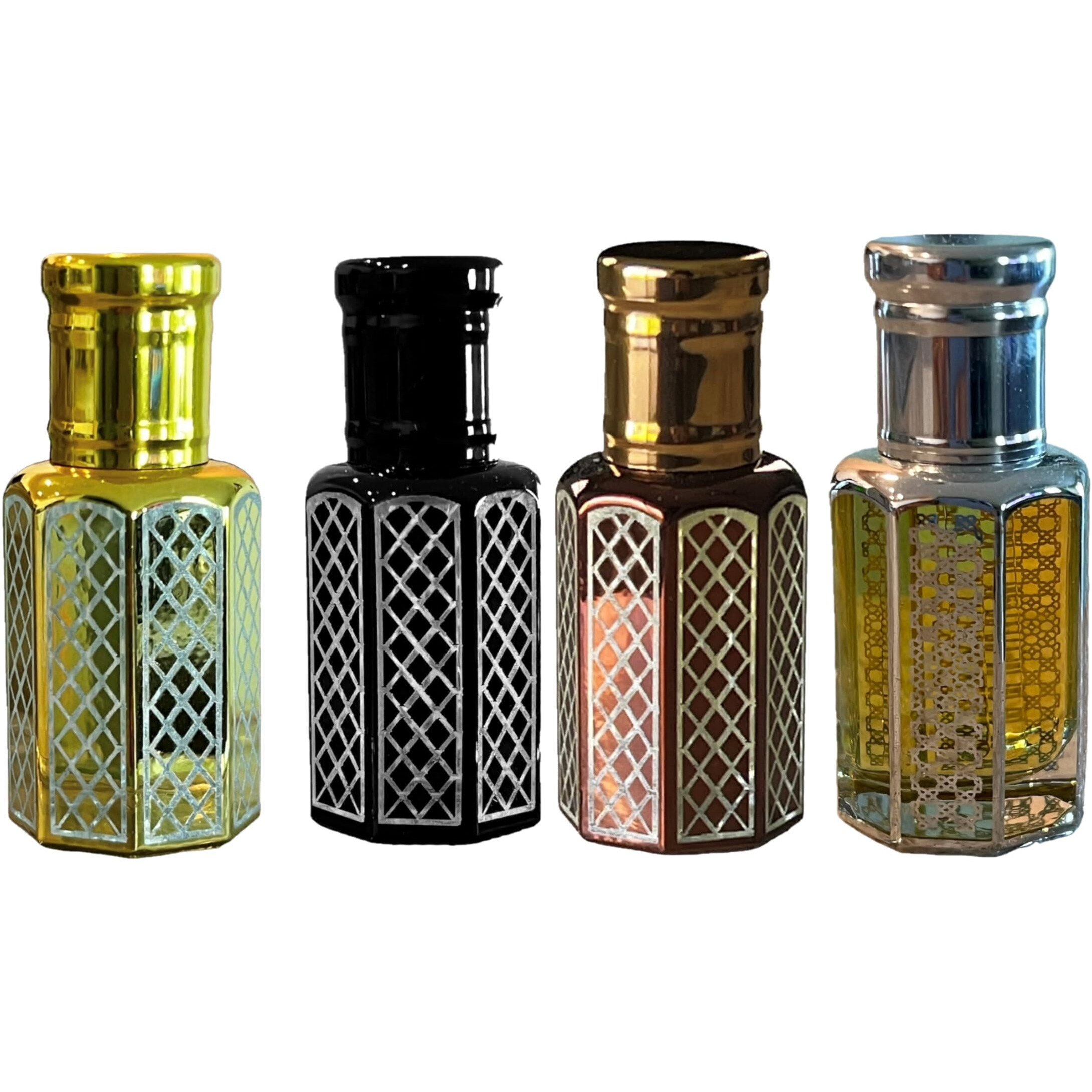 Discovery Set (4 X 12 ML) Perfumes - Rose, White Jasmine, Lily of Valley & Sandal