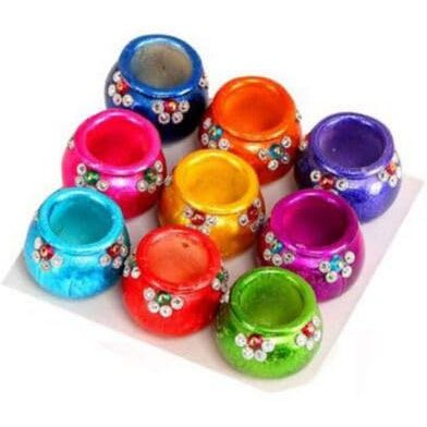 Square Matki Diya 9pc 1.5inch 156