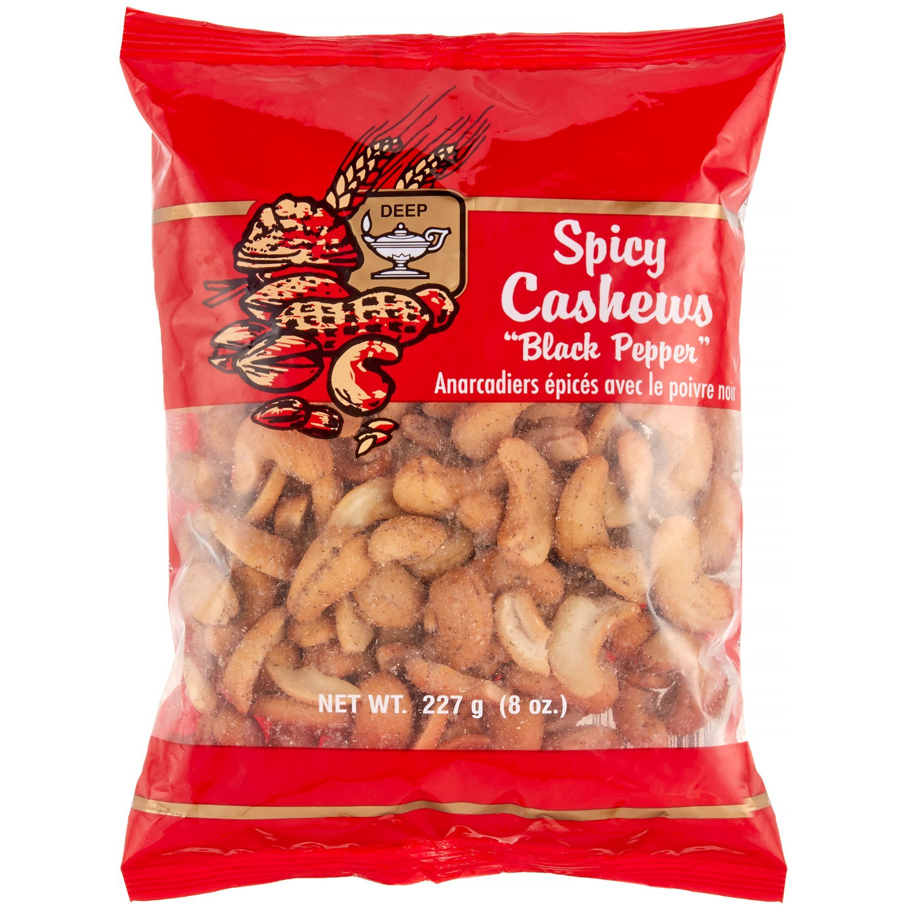 Deep Spicy Cashws Black Pepper 8 oz