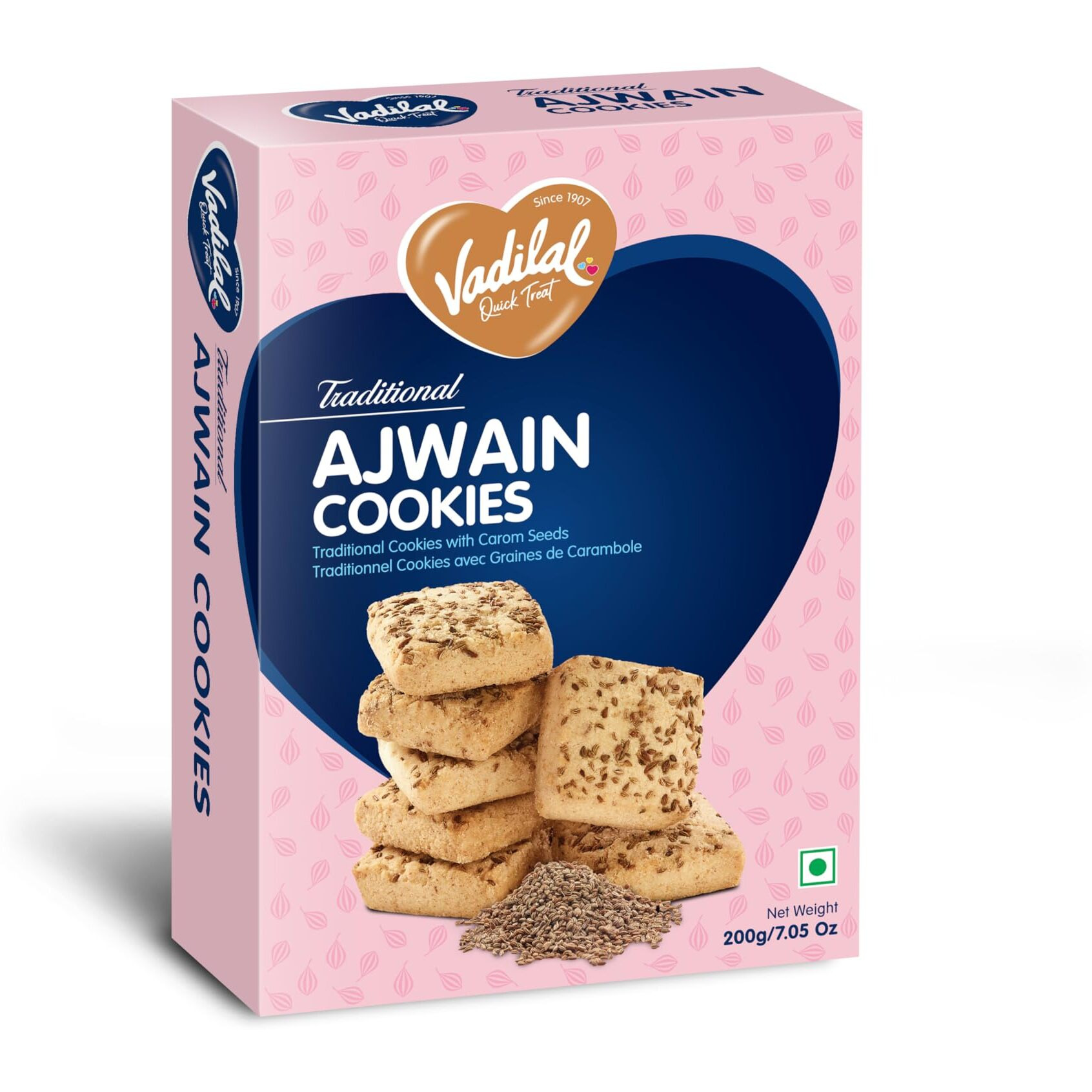 Vadilal Quick Treat Ajwain Cookies 200 gm