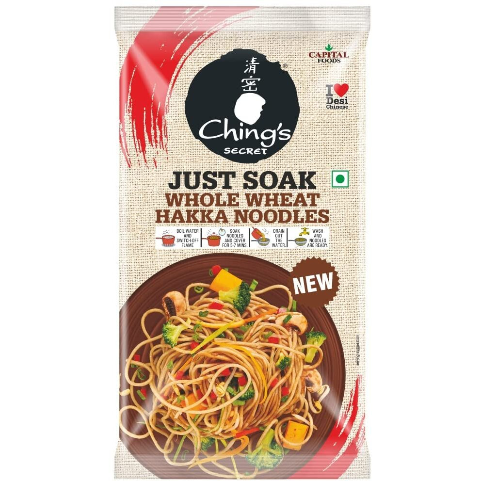 Ching's Secret Just Soak Whole Wheat Hakka Noodles 150 gm