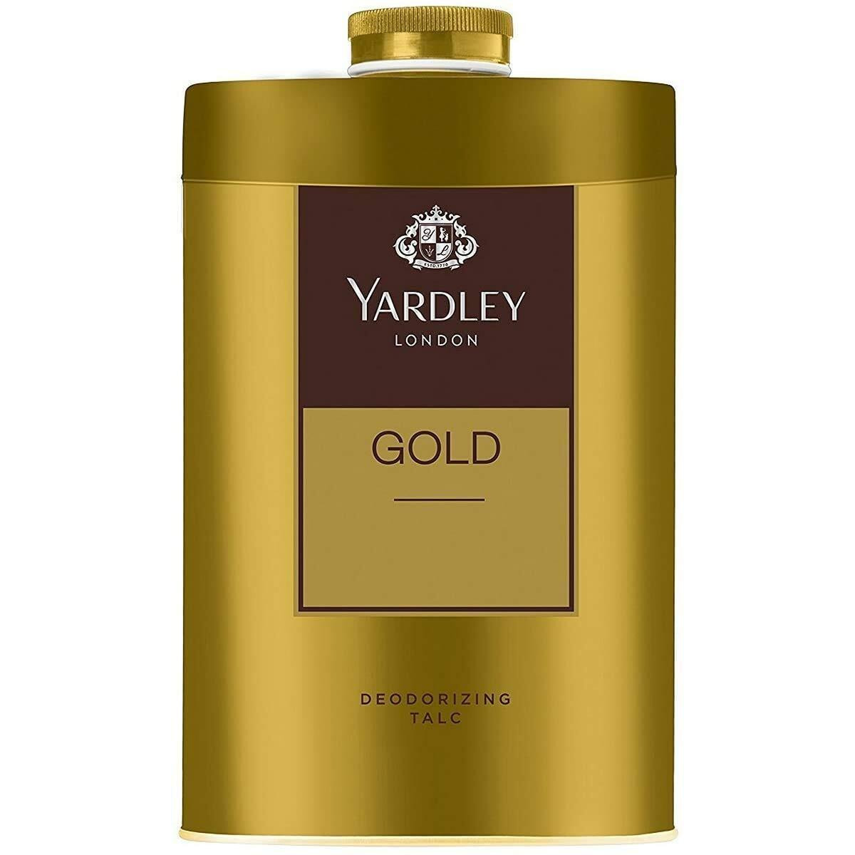 Yardley London Gold Talcum Powder - 250 g. 808 oz, Deodorizing Talc
