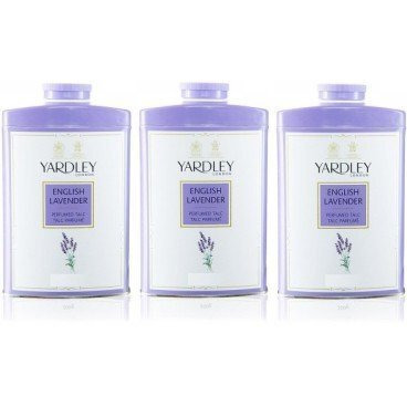 Yardley English Lavender Perfumed Talc, 250gm-Pack of 3