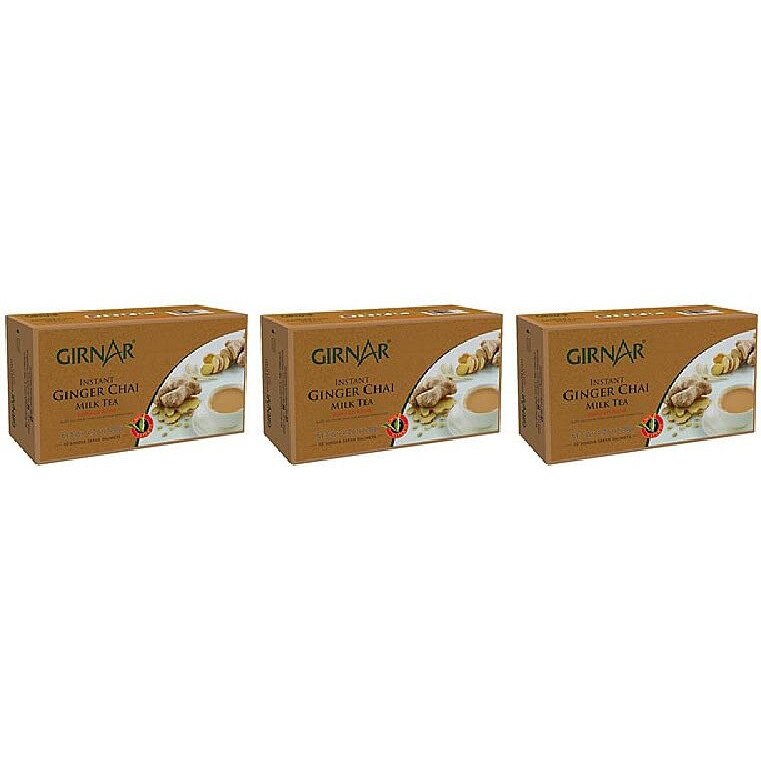 Pack Of 3 - Girnar Instant Ginger Chai Milk Tea - 4.2 Oz