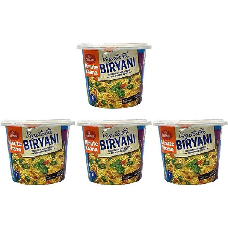 Pack Of 4 - Haldiram's Minute Khana Vegetable Biryani - 70 Gm