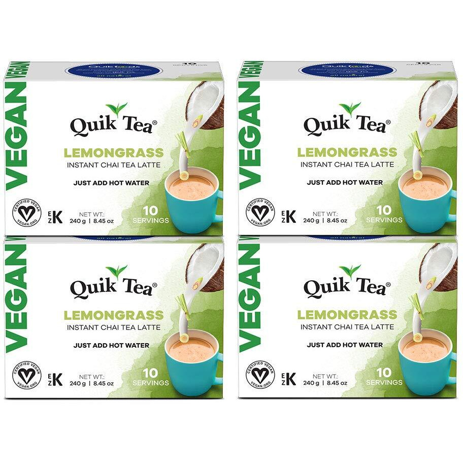QuikTea Vegan Lemongrass Chai Tea Latte - 40 Count
