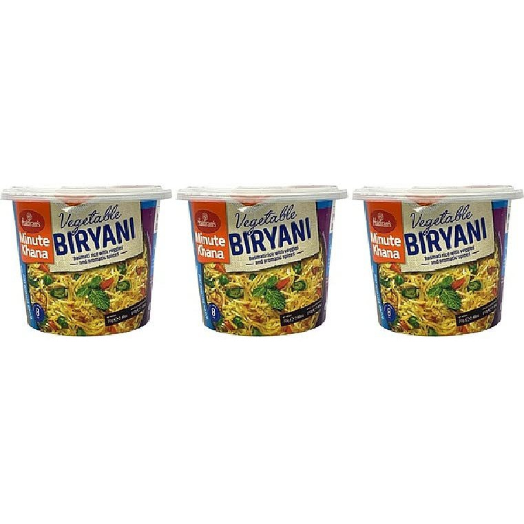 Pack Of 3 - Haldiram's Minute Khana Vegetable Biryani - 70 Gm