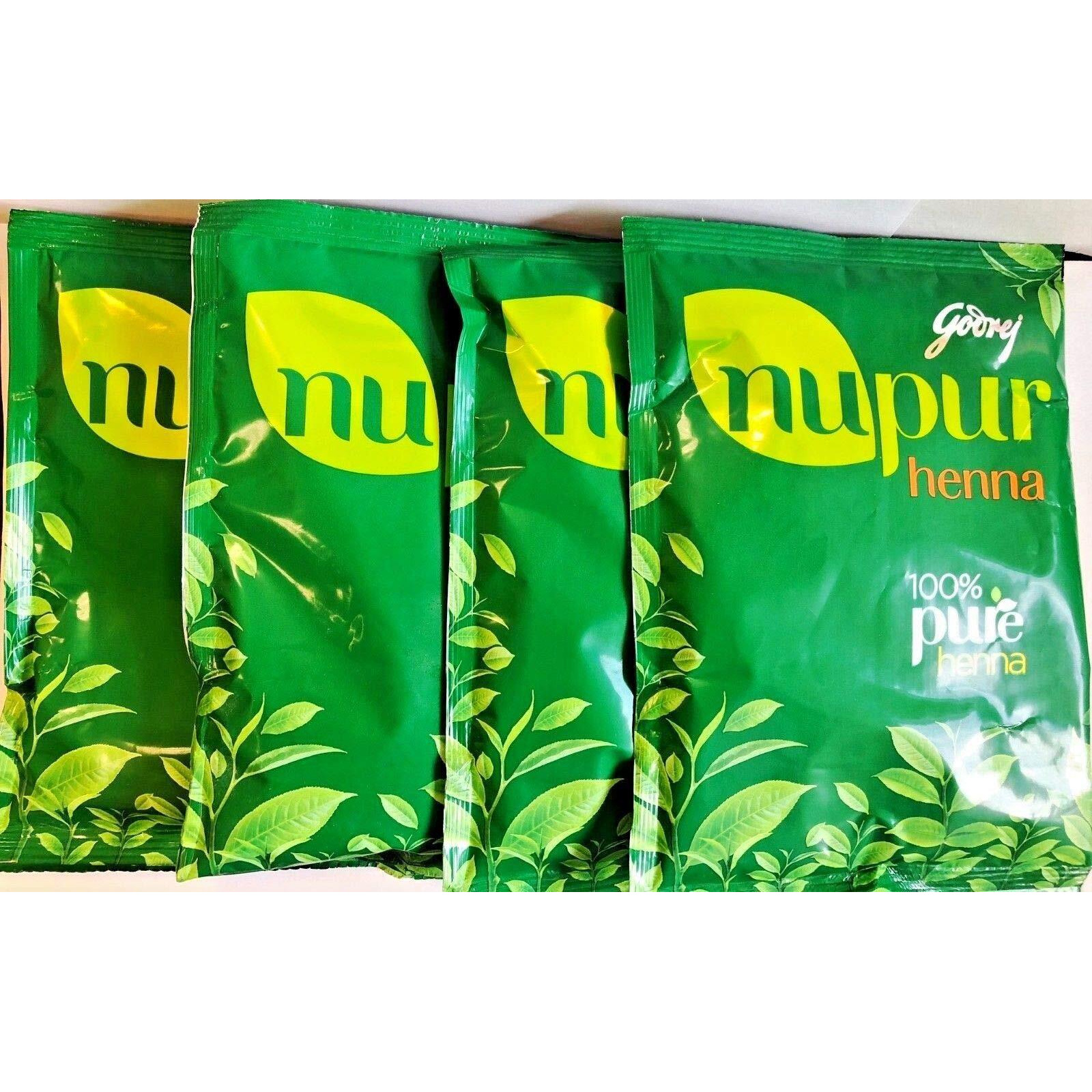 Nupur Natural Henna- 120g (Pack of 4) or Silky & Shiny Hair