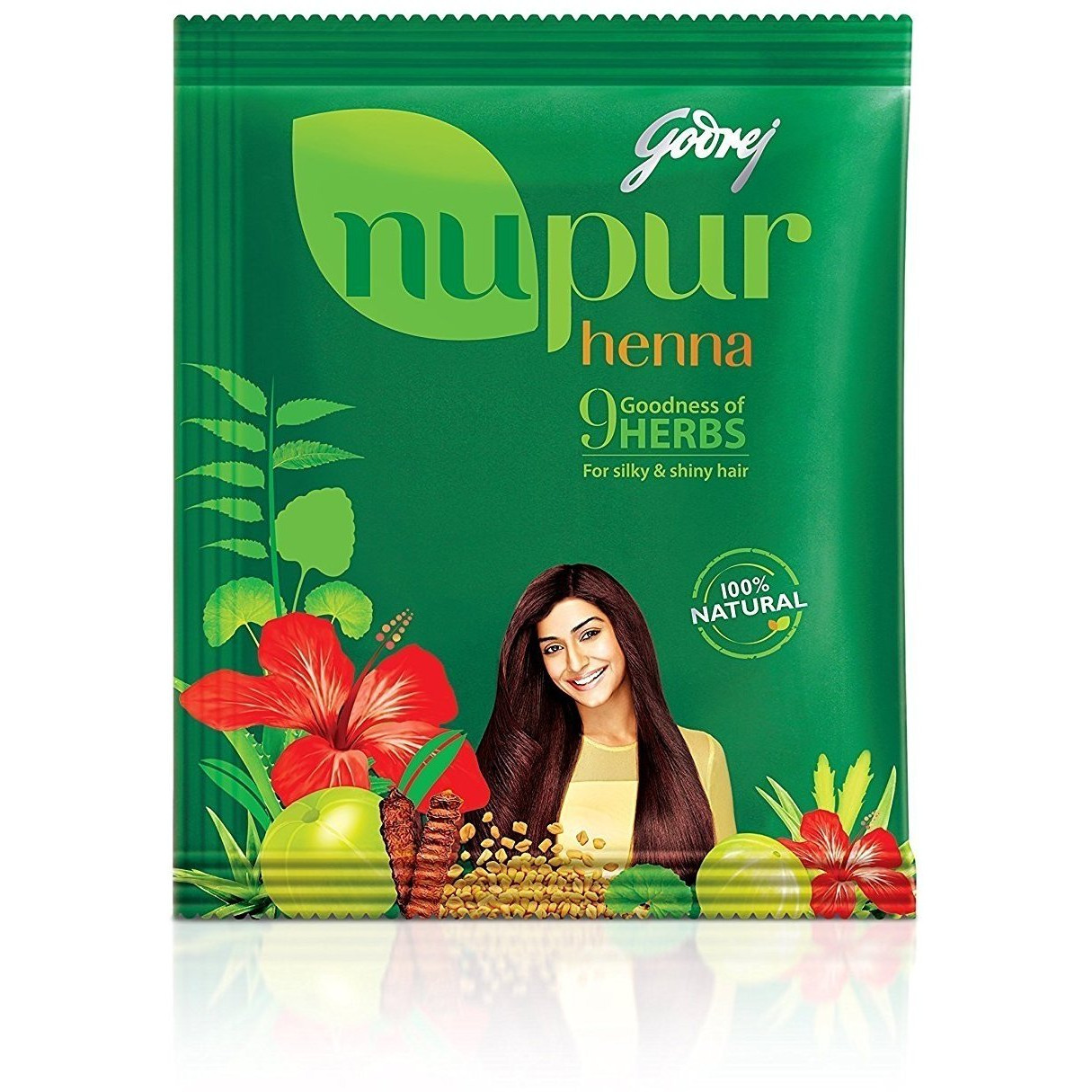Godrej Nupur Natural Mehndi with Goodness of 9 Herbs - 450 Gm (Pack of 3)