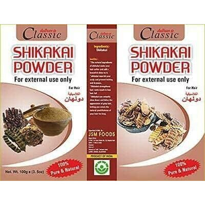 100% Pure Shikakai Powder for Hair Dye, 100 Gram, Pack of 2