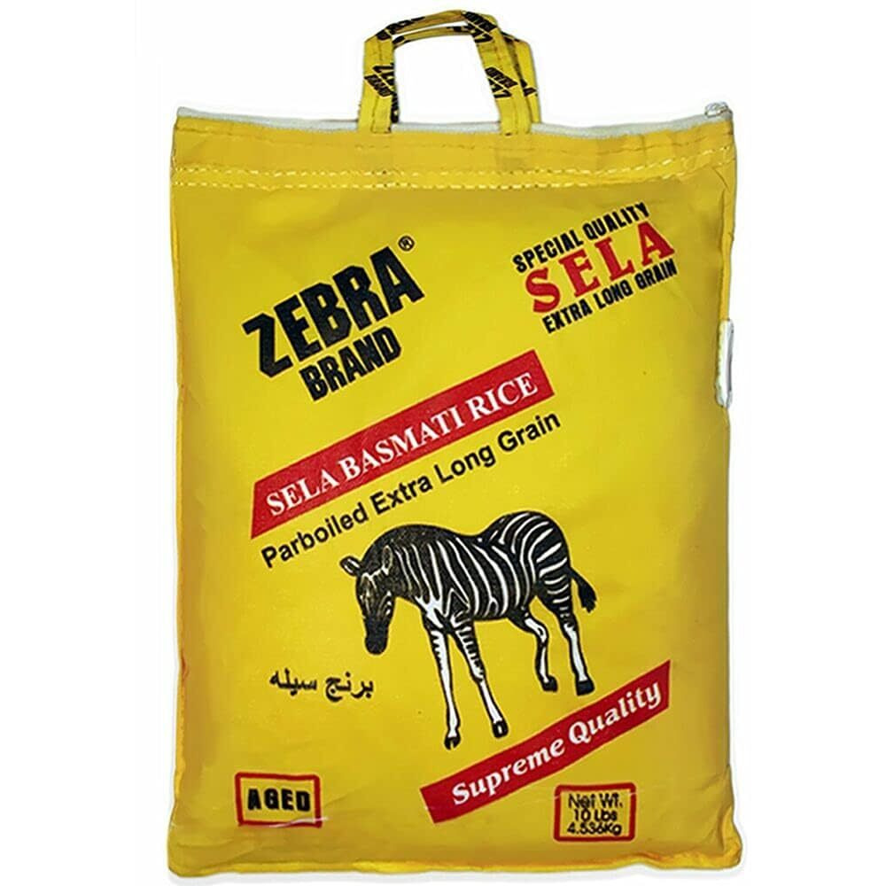 Zebra Xxl Basmati Sella (parboiled ) Rice 10 lbs