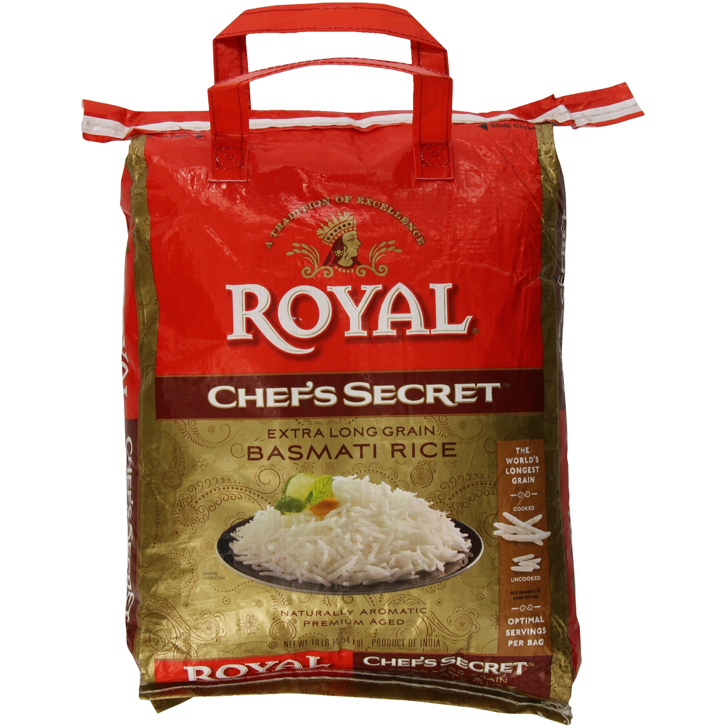 Royal Chef's Secret Xtra Long Grain Basmati Rice 10 lb