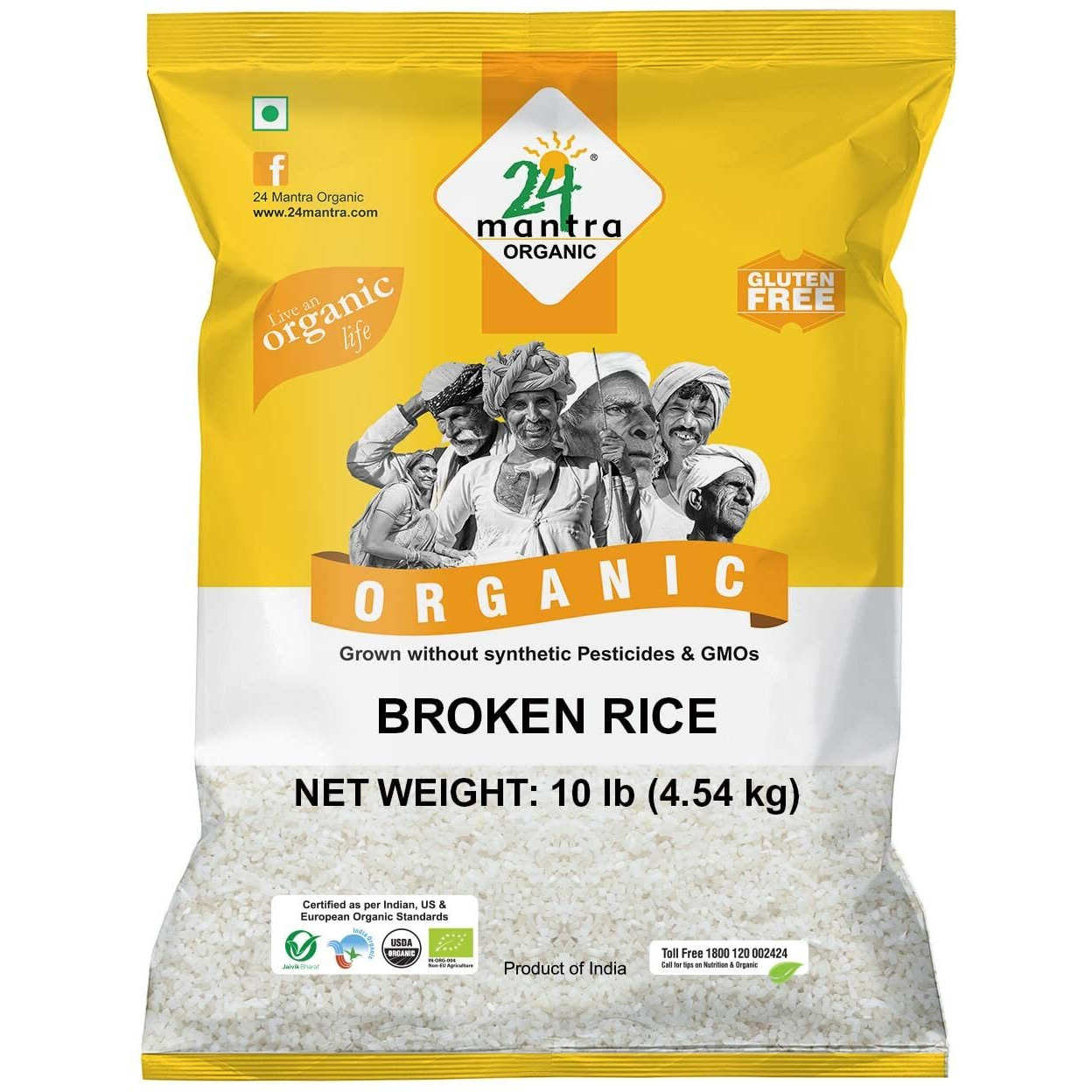 24 Mantra Organic Broken Rice 10 lbs
