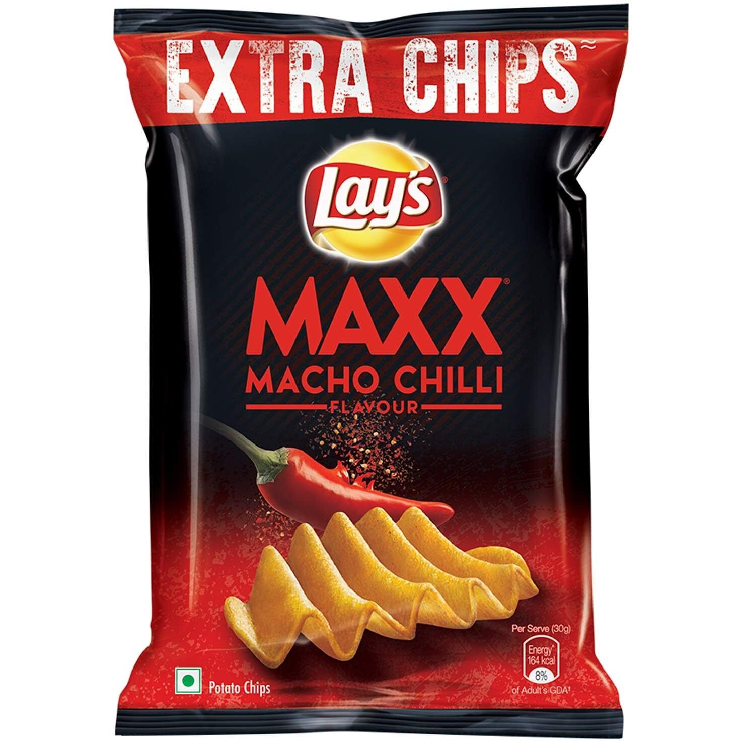 Lay's Maxx Macho Chilli Flavor 57 gms