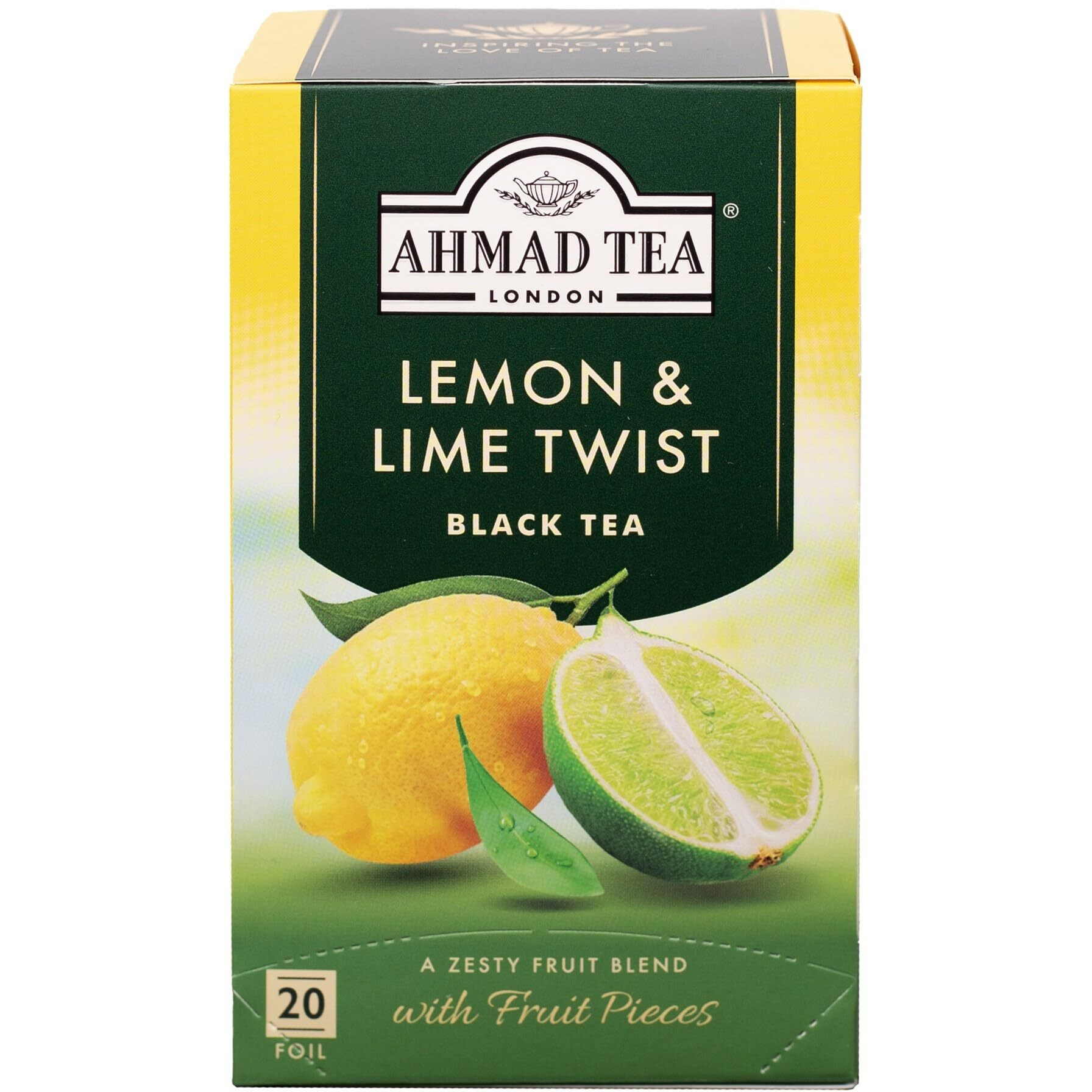 Ahmad Tea Energy- Lemon & Lime Twist Black Tea 20 teabags