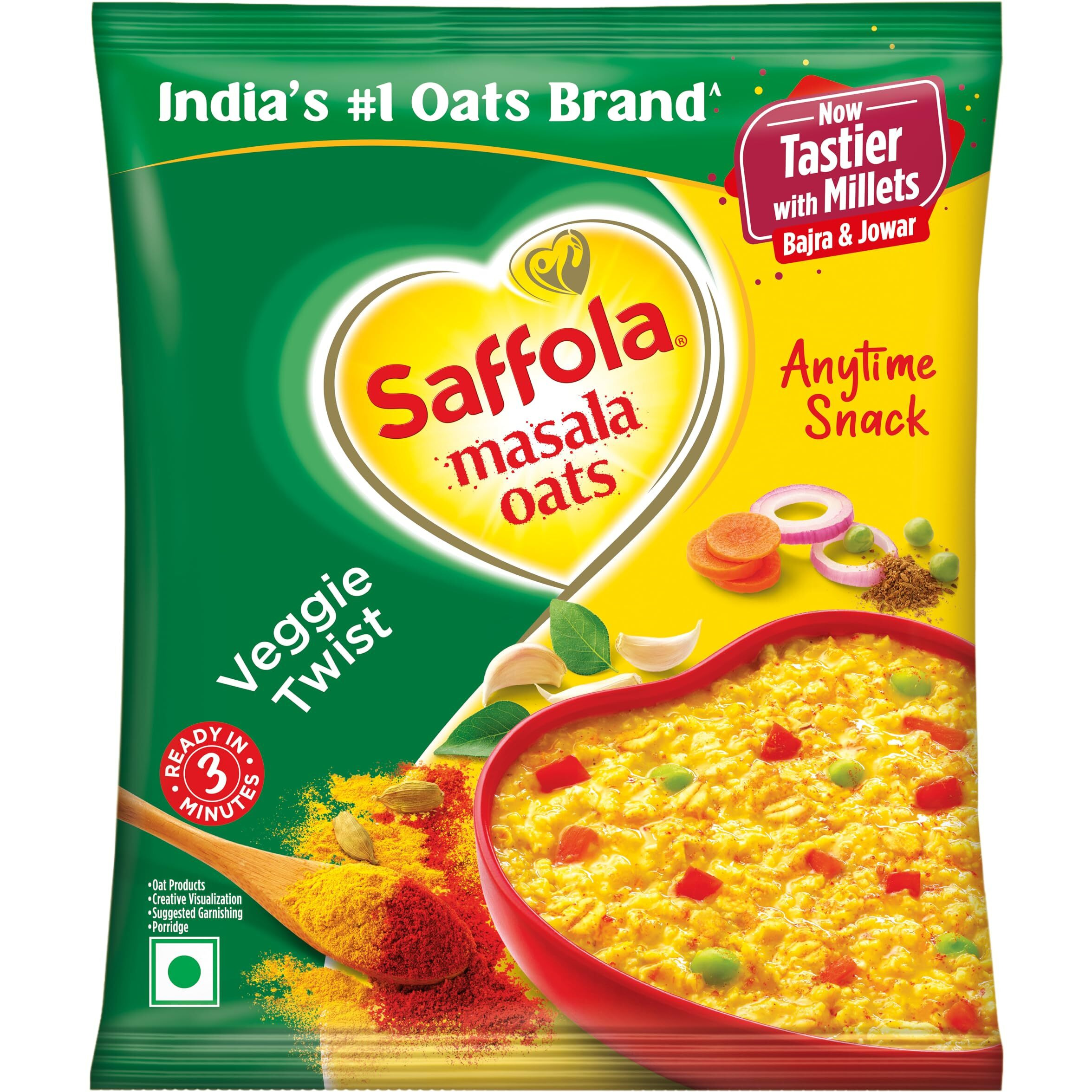 Saffola Masala Oats Veggy Twist 38 gms