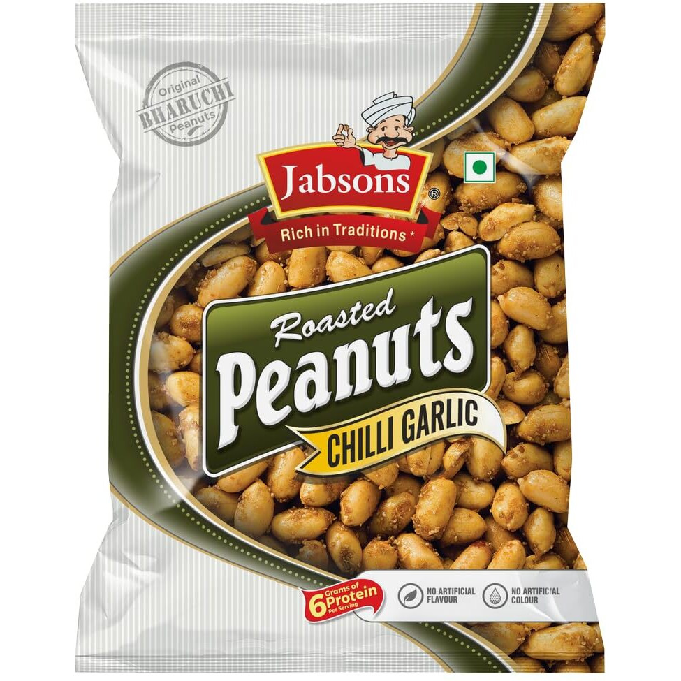 Jabsons Roasted Peanuts- Chilli Garlic 140 gms