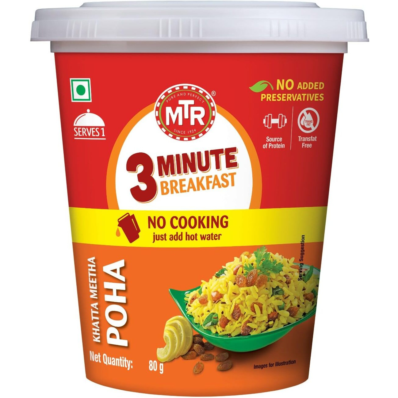 MTR 3-minute Breakfast- Khatta Mitha Poha 80 gms