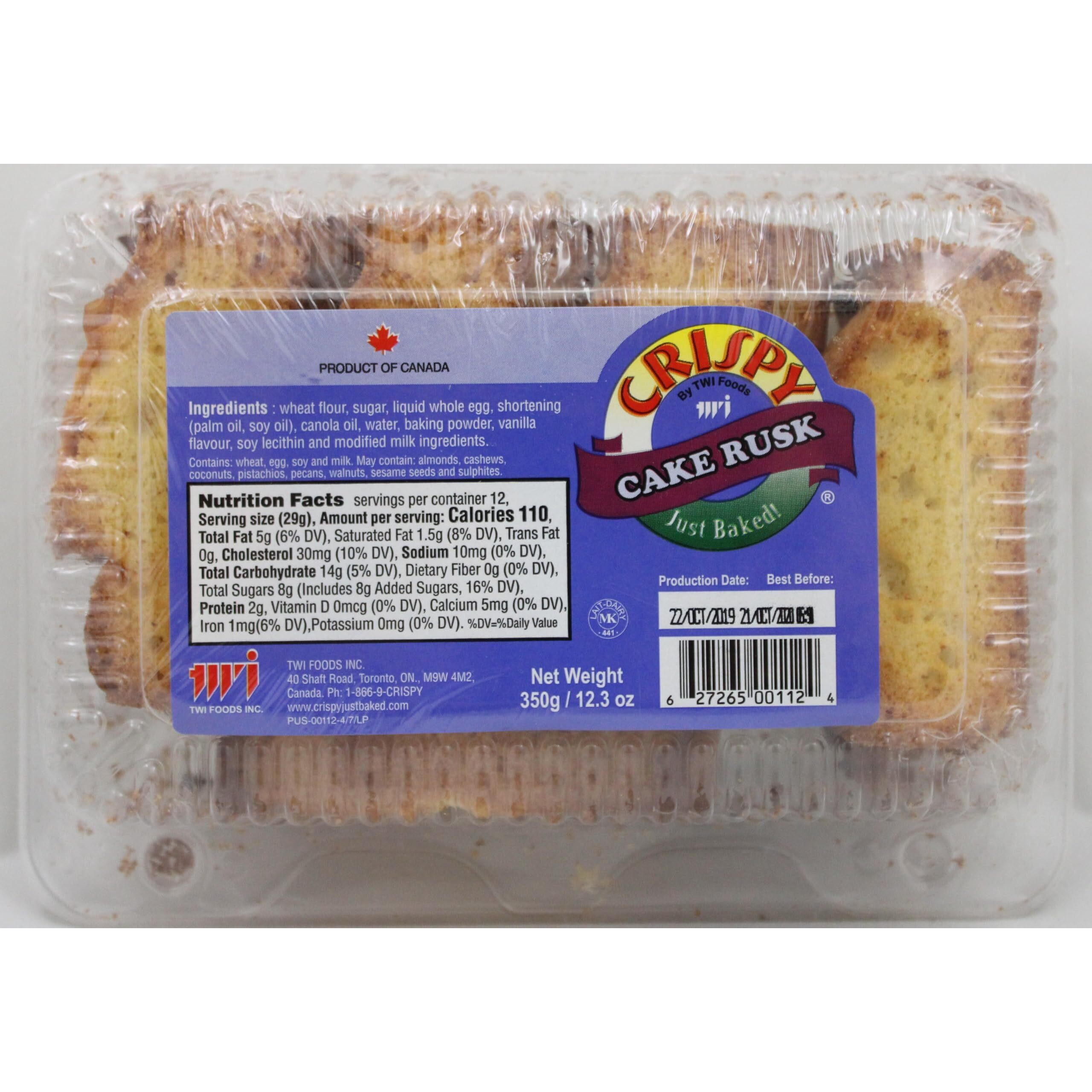 KCB Cake Rusk 350 gms