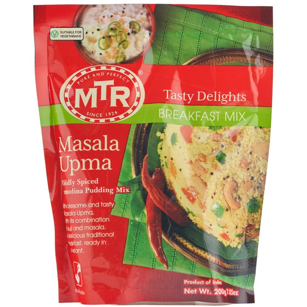 MTR Masala Upma - Mildly Spiced Semolina Pudding Mix - 200g., 7.05oz