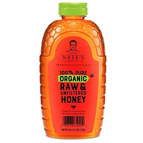 Nature Nate's 100 % Organic Raw Unfiltered Honey 40 Oz
