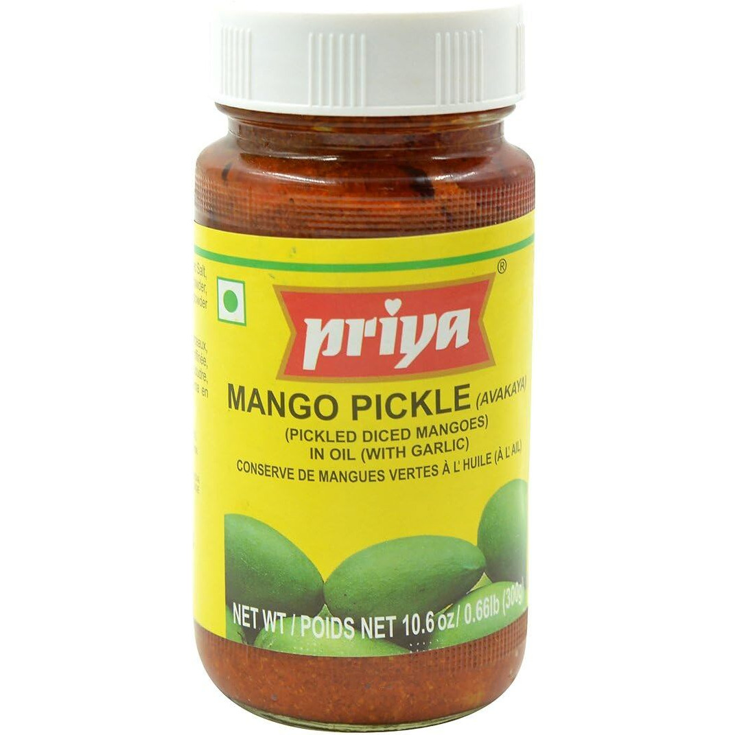 Priya Mango Pickle w/ Garlic 300 gms