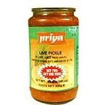 Priya Lime Pickle w/ Garlic 300 gms