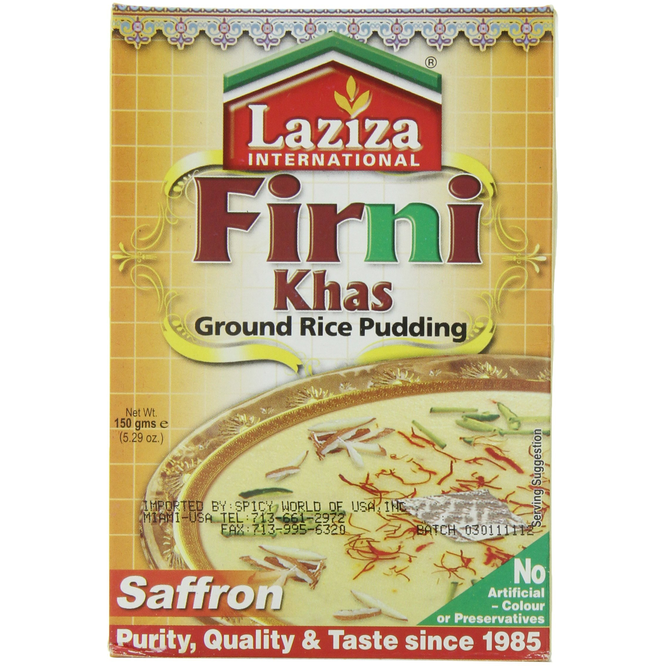 Laziza Phirni Khas Mix- Saffron 150 gms
